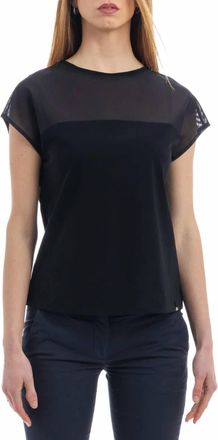 Herno Short Sleeve Blouse In Black