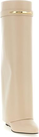 Givenchy Womens Beige Calfskin Over The Knee Shoe