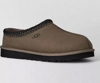 UGG nubuck loafers round toe flat sole trim