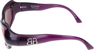 Balenciaga Womens Bb0354s Injected Acetate Sunglasses Violet