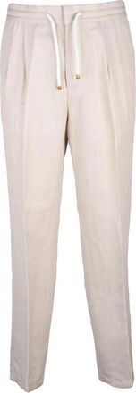 Brunello Cucinelli Jogger Trainingsbroeken - Heren - Sweatpants - Beige - S - Katoen - Broeken