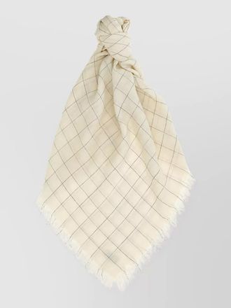 Toteme checked wool scarf