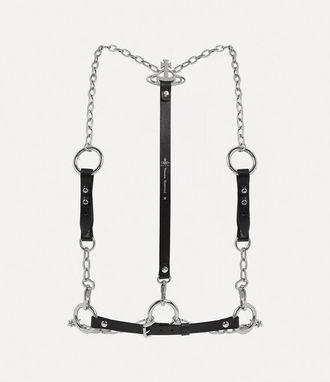 Vivienne Westwood Chain Harness Leather + Studs 1 Black S Unisex
