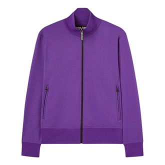 Palm Angels Back Curved Logo Track Jacket Purple PMBD089S25FAB0013703