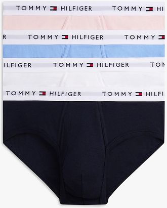 Tommy Hilfiger Mens Cotton Classics Brief 4-Pack - Pink - XL
