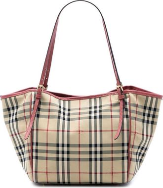 Burberry Pre-owned Burberry Small Haymarket Check Coated Canvas Canterbury Tote Ladies C4OX2AHVBY0XL1T3