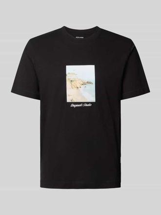 Jack & Jones Jack & Jones T-Shirt mit Rundhalsausschnitt Modell JORNORREBRO in Black, Gr&ouml;&szlig;e XXL