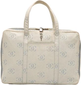 Chanel Borsa Pre-owned con Manico Superiore Stampata - - Pre-owned - Donna - Beige - ONE SIZE