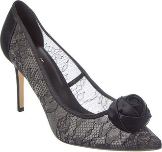 L'agence LAgence Fosette Lace & Satin Sandal