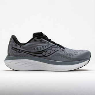 Saucony Mens Ride 18 Shoes In Cinder Black