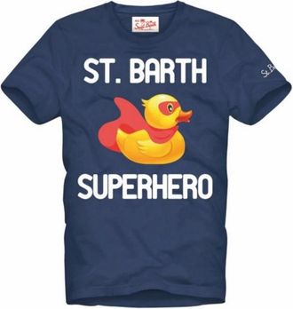 MC2 Saint Barth T-shirts - Heren - T-shirts - Blauw - M - Katoen - Tops