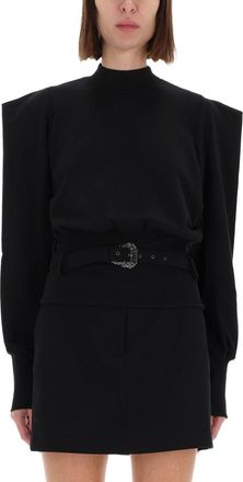 Versace Jeans Couture Sweatshirt With Draped Shoulders-Donna