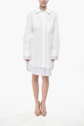 J.W.Anderson Poplin Blouse with Contrasting Hem and Pocket size 40