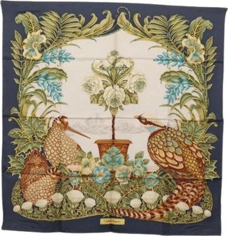 Ferragamo Pre-owned Scarves, female, Multicolor, Size: ONE SIZE Pre-owned Silk Scarf