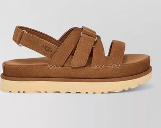 UGG goldenstar flat slingback suede sandals