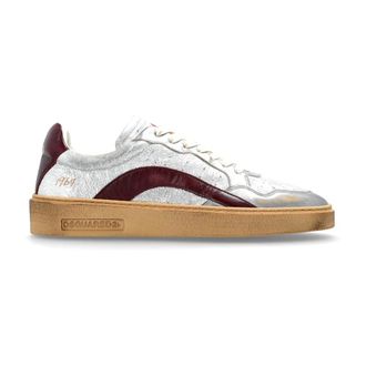 Dsquared2 Schoenen, Dames, Grijs, 38 1/2 EU, Leer, Rider Sportschoenen