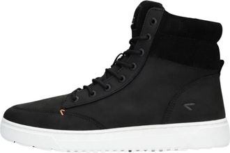HUB Hub, Schoenen, Heren, Zwart, 46 EU, Leer, Zwarte Hoge Sneakers Dublin 2.0