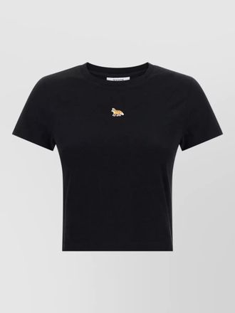 Maison Kitsun&eacute; baby fox cropped t shirt short sleeves