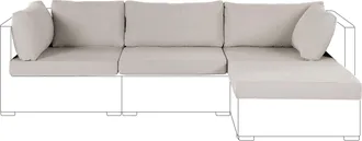 Beliani Set Di Federe Beige Con Cerniera Per Cuscini Del Set Da Giardino Sano Ii Sano