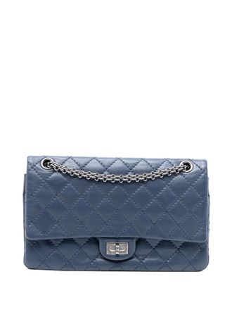 Chanel 2014 Reissue 2.55 Aged Calfskin Double Flap 226 shoulder bag - women - Calf Leather - One Size - Blue