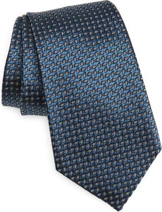 Ermenegildo Zegna Silk Tie in Teal Blue at Nordstrom