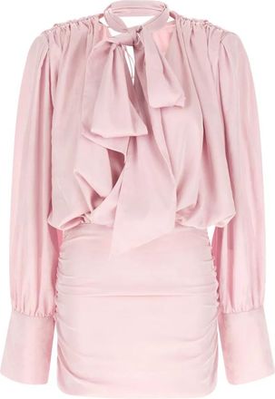 Rotate Ls Mini Jurk - Dames - Korte kleedjes - Roze - M - Kleedjes