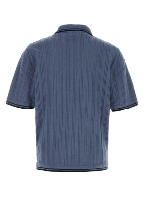 Carhartt Work in Progress Mens Air Force Blue Cotton S-S Ramsey Polo Velvetbluedeepnigh Exterior