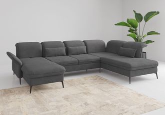 Sit&more Wohnlandschaft »Emely, inkl. Sitztiefenverstellung« wahlweise mit Bettfunktion,Bettkasten,Kopf- & Armteilverstellung