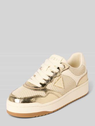 Guess Sneaker mit Logo-Detail Modell Miram in Gold, Gr&ouml;&szlig;e 36