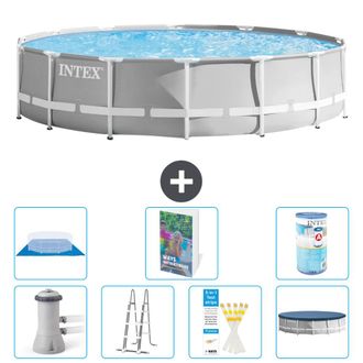 Intex Piscina Prism Frame Redonda - 427x107 Cm - 8-piezas S594