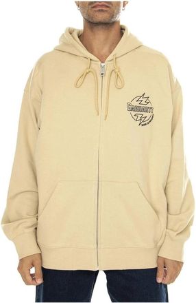 Carhartt Work in Progress Zip Hoodie - Heren - Vesten met rits - Beige - M - Hoodies & sweatvesten