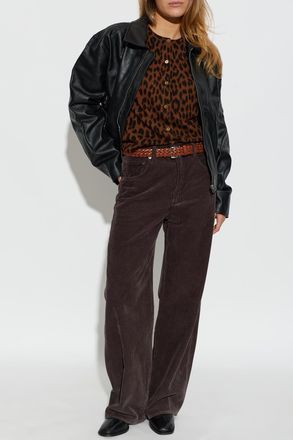 Carne Bollente Leather Jacket With Pockets, Womens, Black