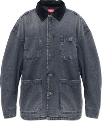 Diesel D-Stack-U-L Denim Jacket - unisex - Spijkerjassen - Blauw - XL - Denim - Jassen