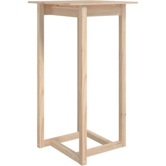 vidaXL Mesa Alta De Bar De Madera Maciza De Pino 60x60x110 Cm Vidaxl