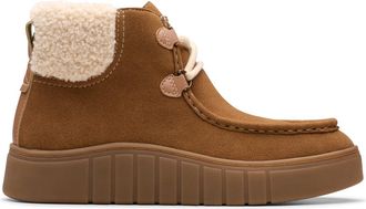 Clarks Premium Womens Mykah Izzy Chukka Boot, Dark Tan Suede, 6.5 UK