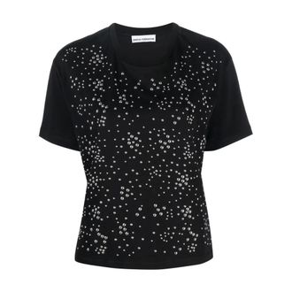 Paco Rabanne Dames, Tops, Zwart, Maat: XS Katoen