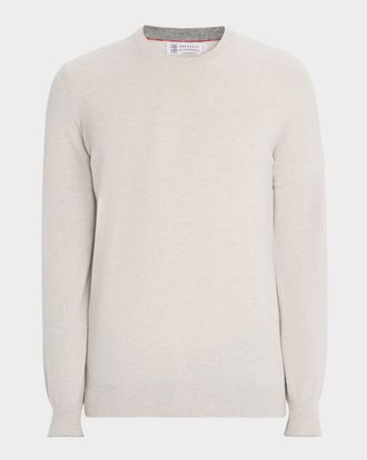 Brunello Cucinelli Men & apos;s Cashmere Crewneck Sweater