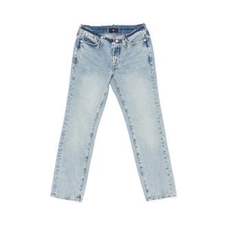 7 For All Mankind Straight Jeans, female, Blue, Size: W26 Low Cigarette Jeans