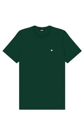 Dalix Mens Lil Heart Midweight Cotton Tee in Forest Green at Nordstrom, Size Xxx-Large
