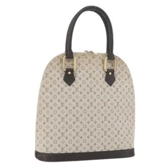 Louis Vuitton Pre-owned Monogram Mini Canvas Handtas - Dames - Pre-owned - Beige - Maat: ONE Size Leer
