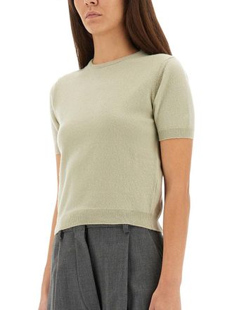 Maison Margiela Virgin Wool Crew Neck Sweater - Green