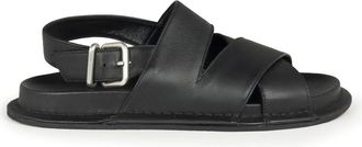 Vic Mati&eacute; Lido Sandal - Dames - Sandalen - Zwart - 38 EU - Leer - Schoenen