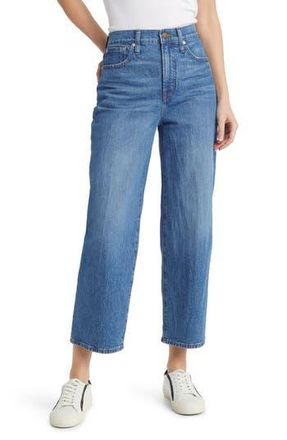 Madewell The Perfect Vintage Crop Wide Leg Jeans in Cresslow Wash at Nordstrom Rack, Size 27