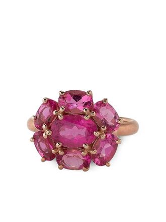 Irene Neuwirth 18K rose gold Rubellite Floret Gemmy ring - women - 18kt Rose Gold/Rubellite Tourmaline - 6 3/4 - Pink