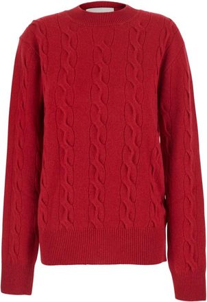 Ami De Coeur Sweater met Ronde Hals - Heren - Ronde hals truien - Rood - XS - Katoen - Truien & Vesten