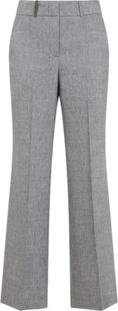 PESERICO Linen And Wool Pants