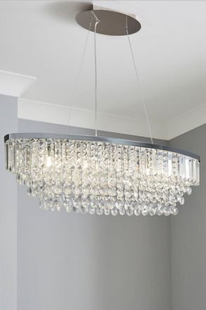 BHS Paladina Pendant Ceiling Light in Silver
