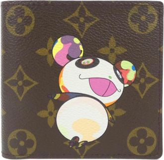 Louis Vuitton Brown Coated Canvas Wallet (Bi-Fold) (Pre-Owned)