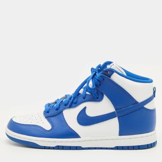 Nike Dunk Game Royal Size 45 Blue/White Leather High Top Sneakers