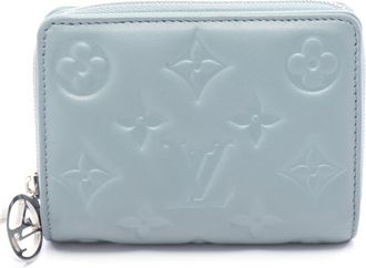 Louis Vuitton Blue Leather Wallet (Bi-Fold) (Pre-Owned)